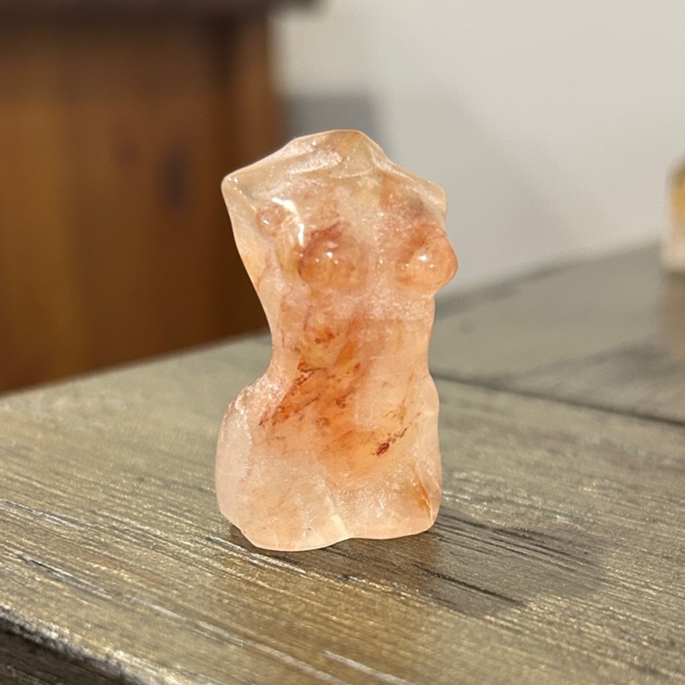 Fire Quartz Female Torso crystal